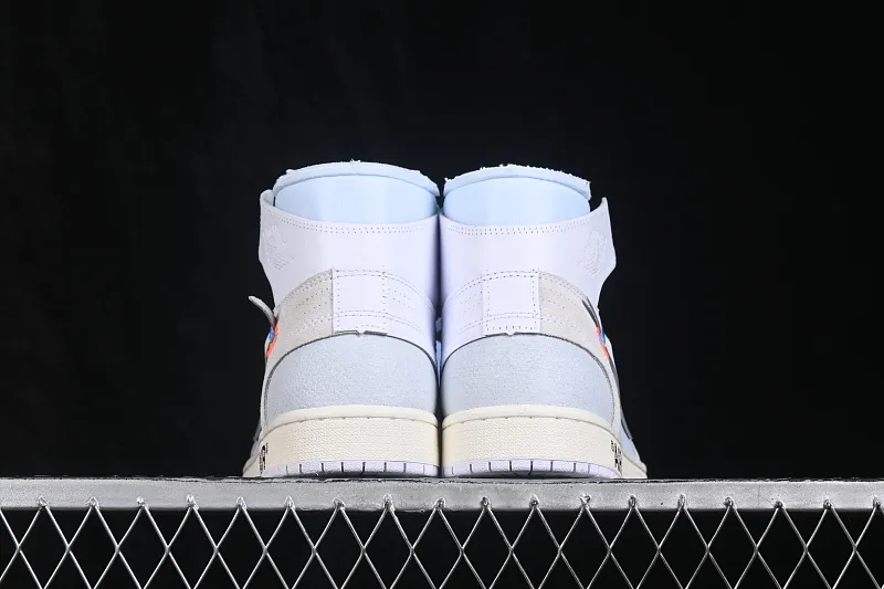 All categories Air Jordan Jordan series basketball shoes Air Jordan 1 High Off White x Air Jordan OW AJ1 Joe 1 joint white high-top basketball shoes AA3834-100